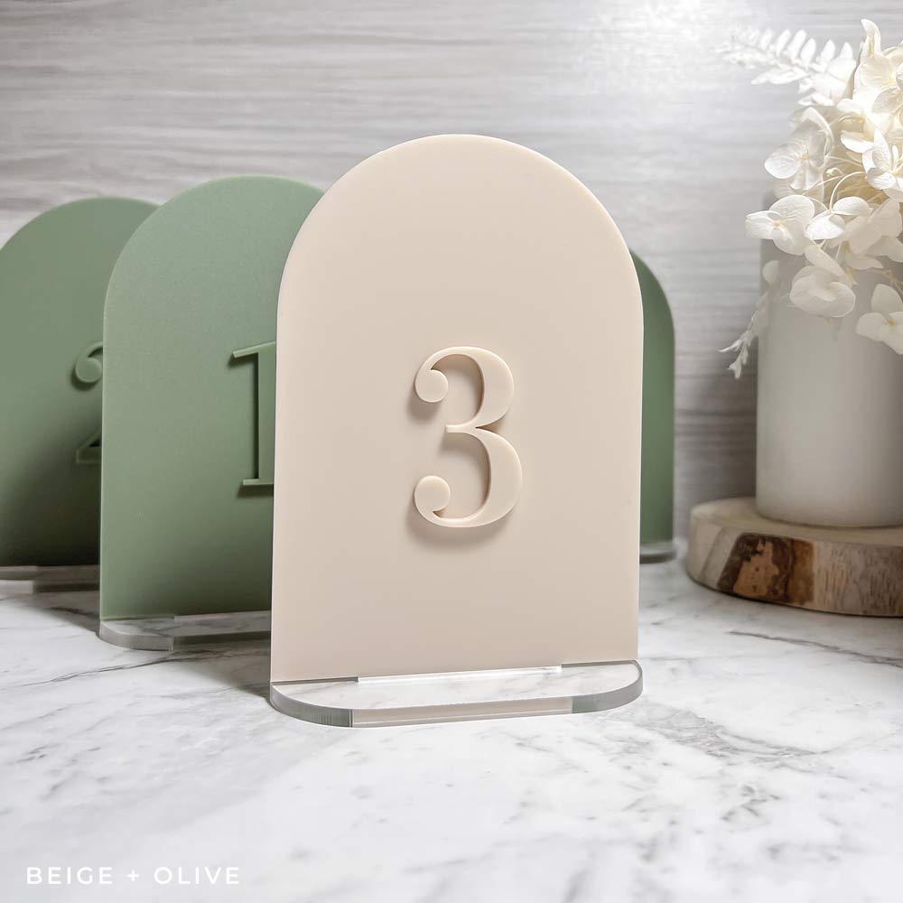 Matte Arch Table Numbers - view 7