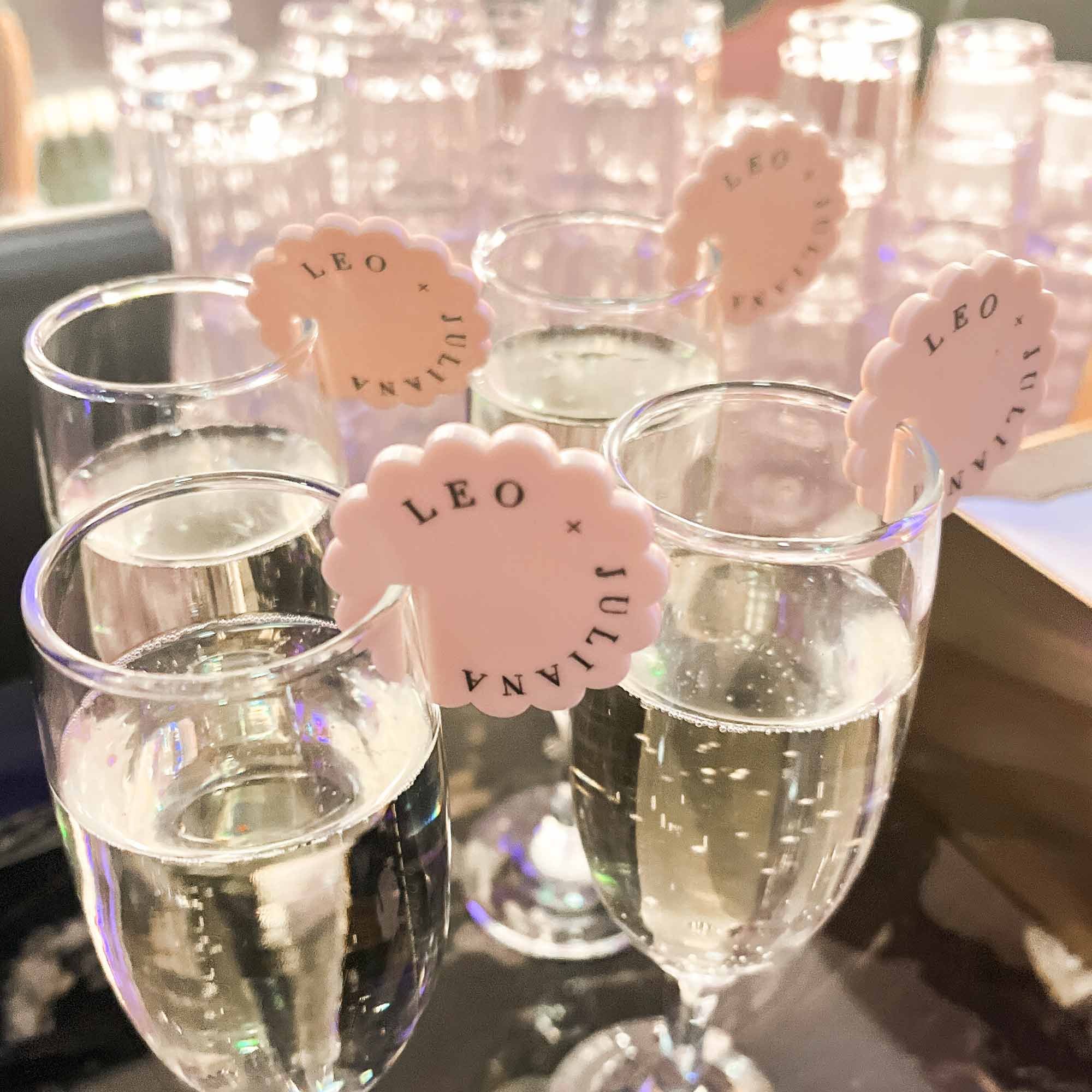 Personalised Drink Tags- wave