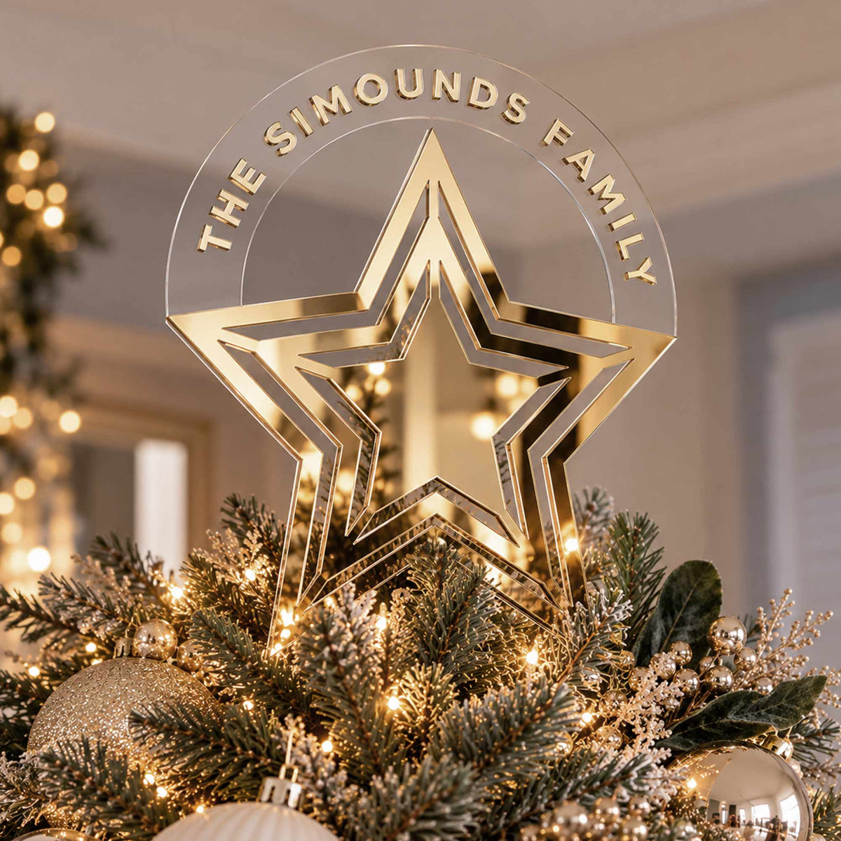 Floating Arch Family Christmas Star