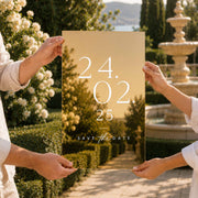 Save the Date Mirror Prop Sign