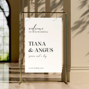 Tiana Acrylic Wedding Welcome Sign