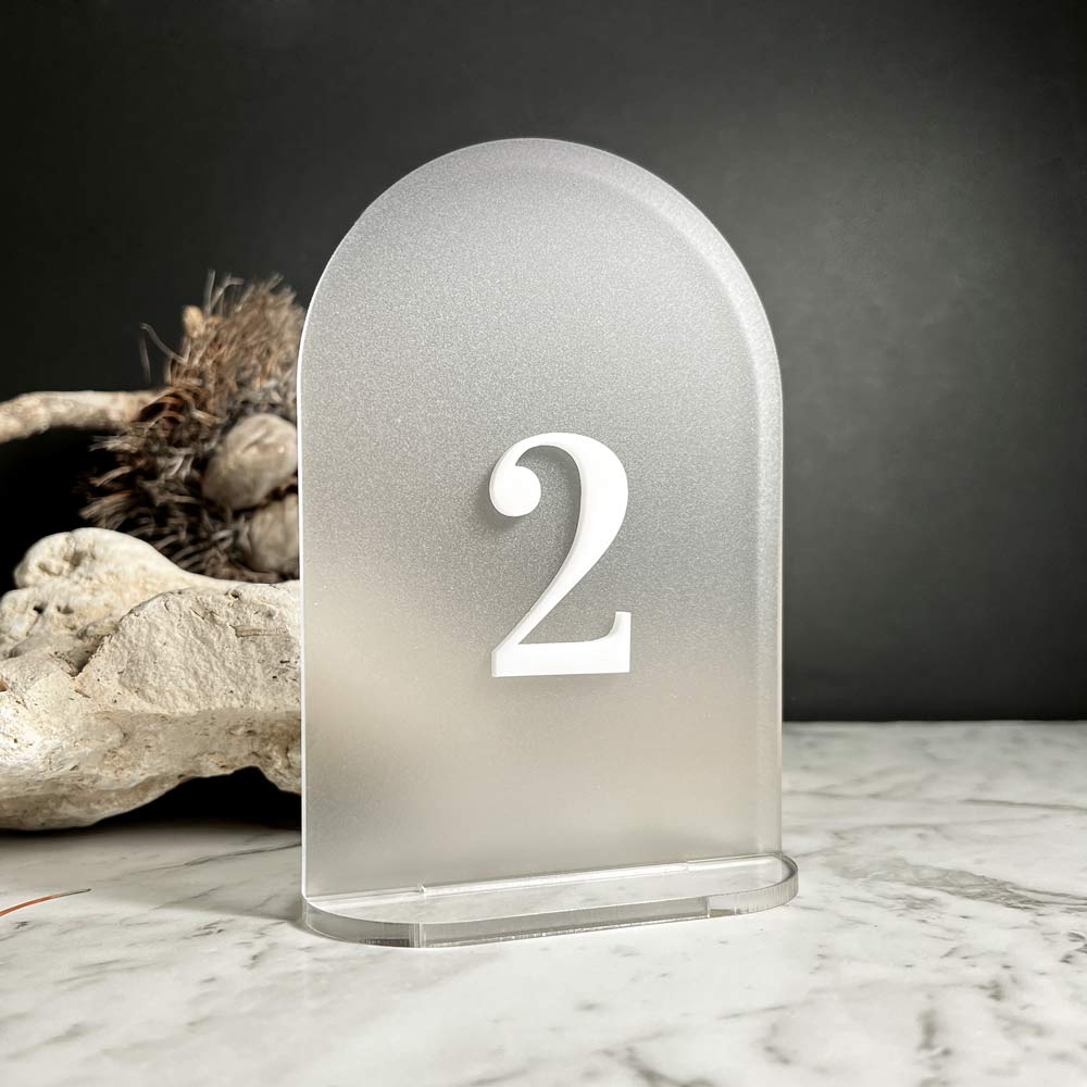 Matte Arch Table Numbers - view 4