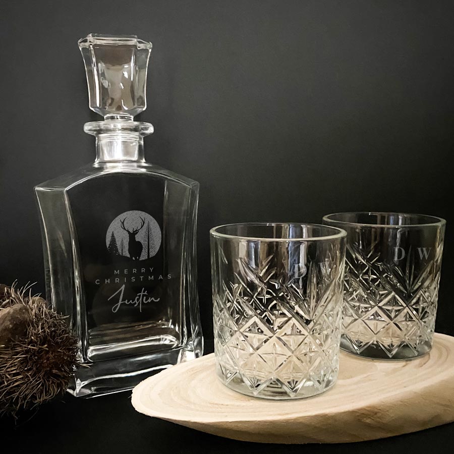christmas whisky decanter